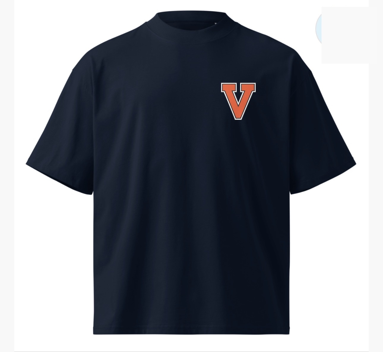 V-Only T-Shirt — black, front