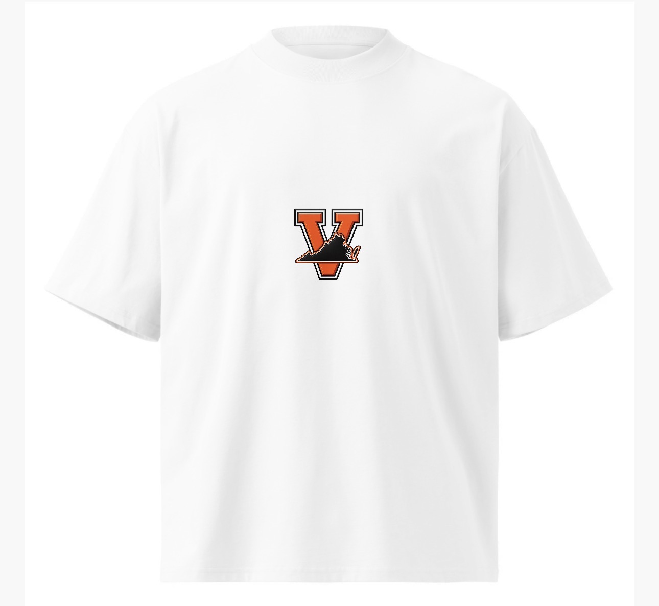 V + Virginia Fail Better T-Shirt — white, front