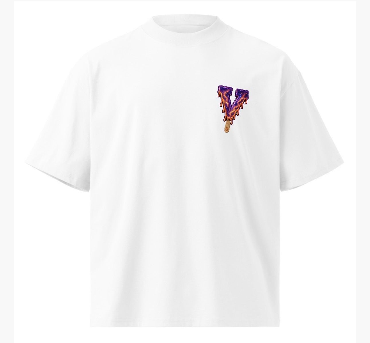Ballin' Livin' Galaxy Tee — white, front