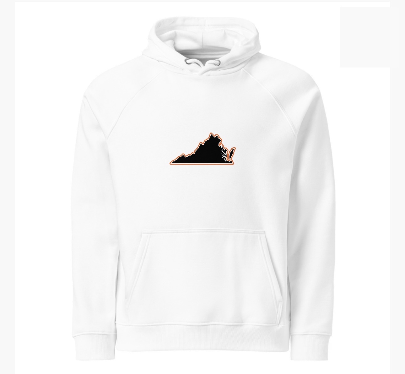 Virginia + Fail Better Hoodie — white, front