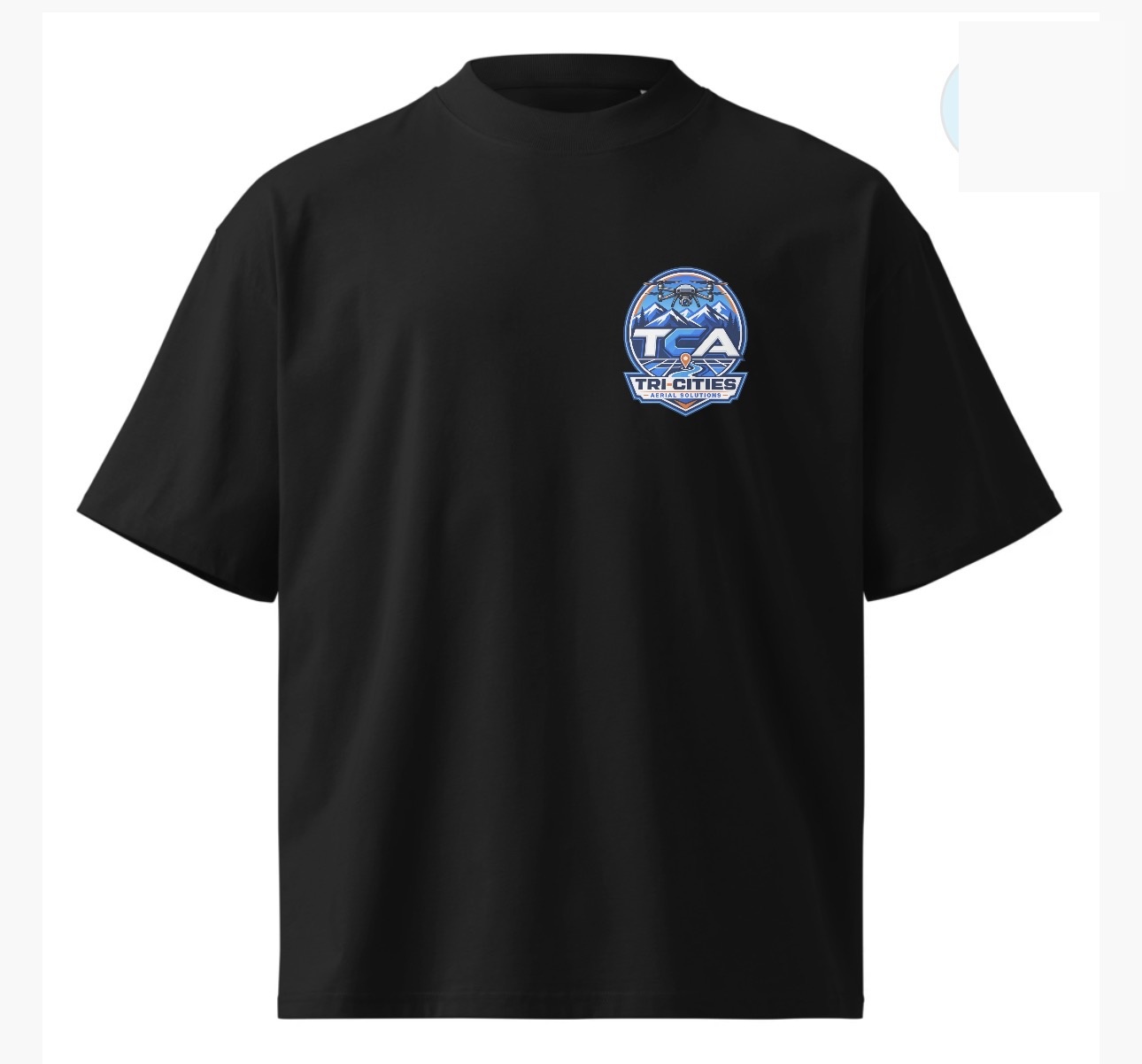 Tri-Cities Aerial Solutions T-Shirt — black, front