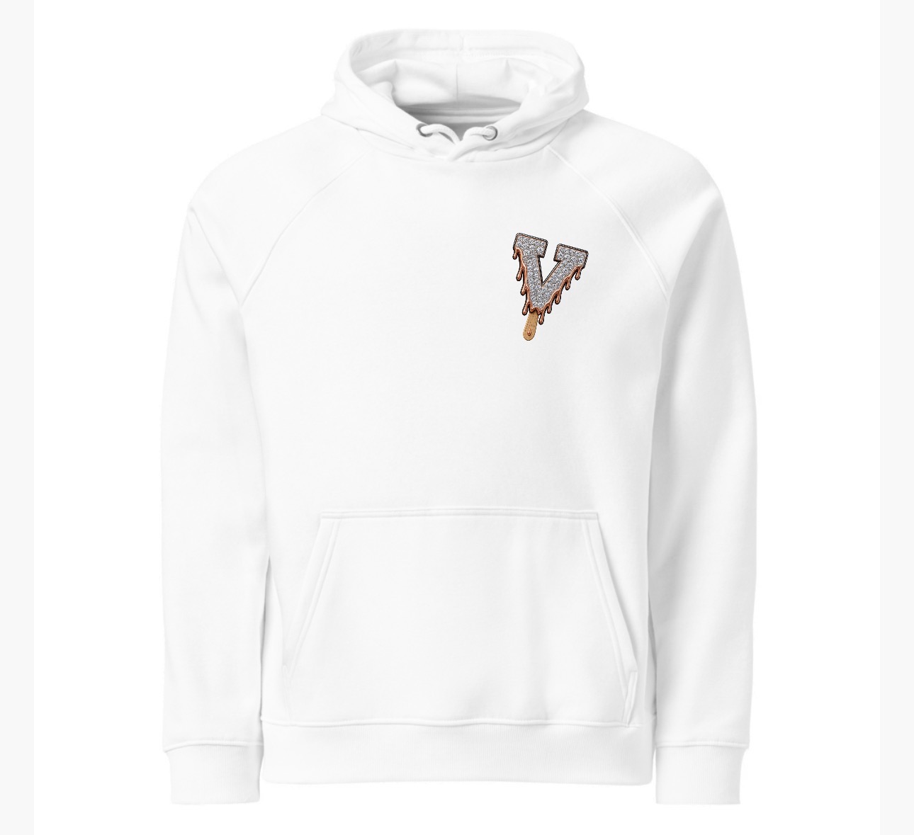 Ballin' Livin' Diamond Hoodie — white, front
